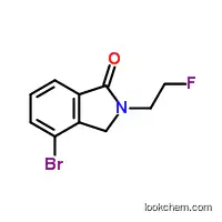 Molecular Structure of 1245644-69-2 (4-Bromo-2-(2-fluoroethyl)isoindolin-1-one)